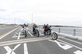 Custom chopper on Kamakura coast road